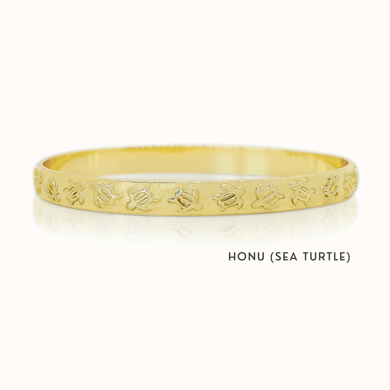 Ho'omana'o Heirloom Personalized Oval Bangle [8"+]