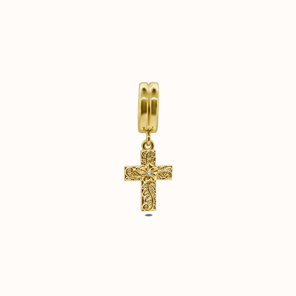 Leilani Heirloom Mini Cross Charm