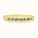 Ho'omana'o Heirloom Personalized Oval Bangle [8"+]