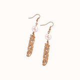 Alaka'i Heirloom Cutout Earrings & Necklace Set (18k Rose Gold Filled)