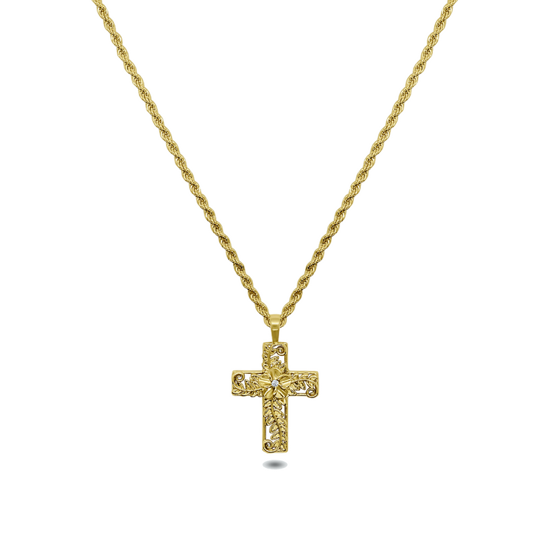 Leilani Heirloom Cross Pendant Necklace