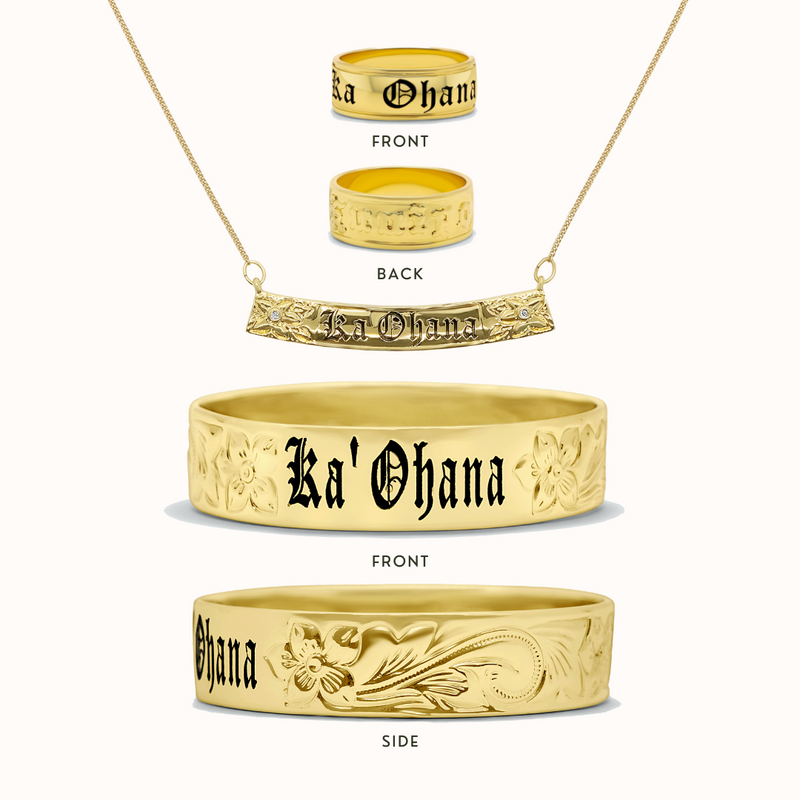 Ka 'Ohana Personalized Welcome Offer (1 Bangle, 1 Necklace, 1 Ring) [Read Description]