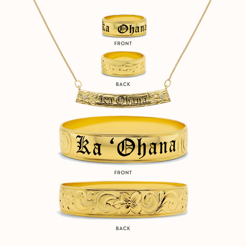 Ka 'Ohana Personalized Welcome Offer (1 Bangle, 1 Necklace, 1 Ring) [Read Description]