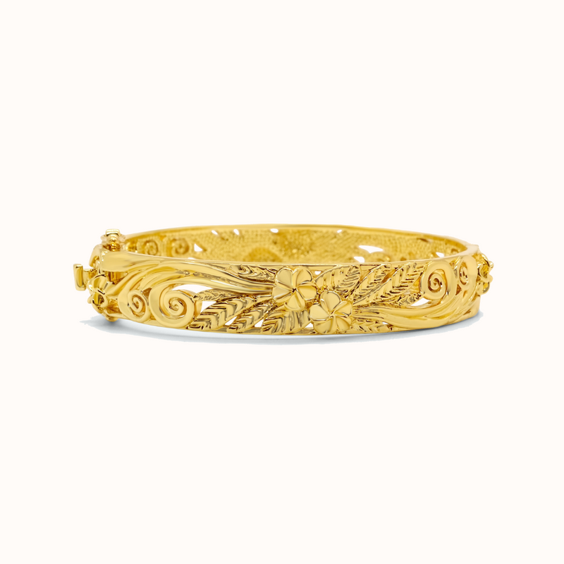 U'ilani Heirloom Hinged Cutout Bracelet